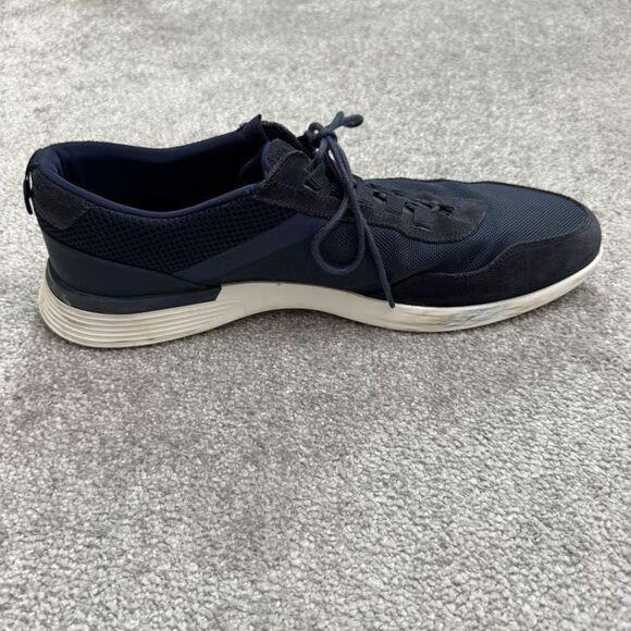 Wolf & Sheperd Crossover Longwing Suede Sneaker Shoes Mens 14M Navy Blue Casual - Picture 5 of 16